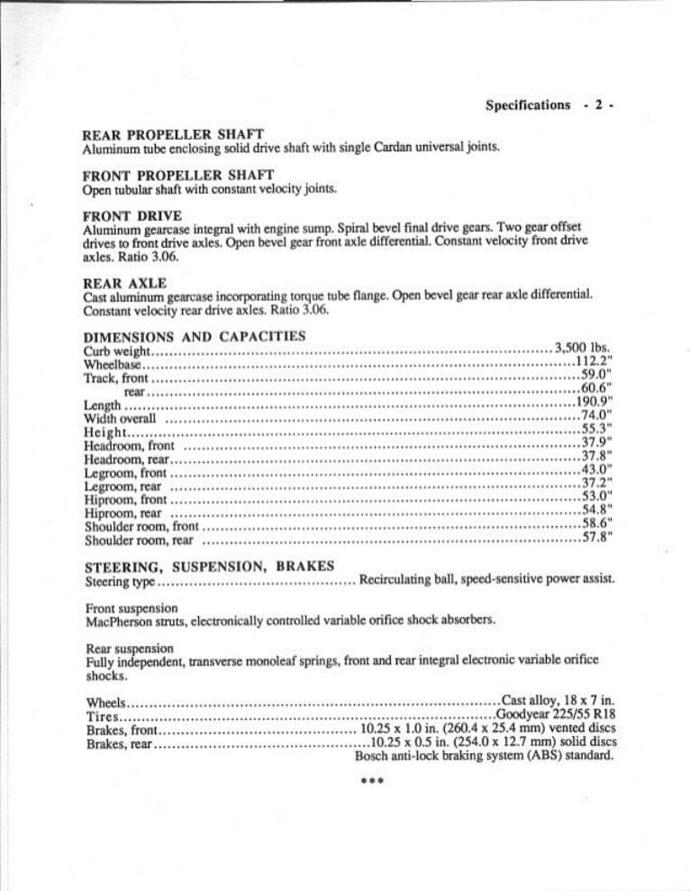 1990_Cadillac_Aurora_Promo_Folder_00c-specs2