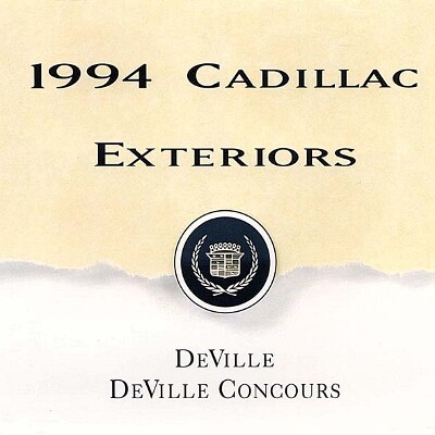 1994 Cadillac DeVille & Concours Colors