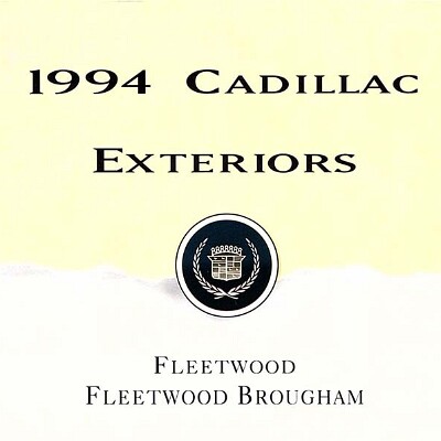 1994 Cadillac Fleetwood Colors