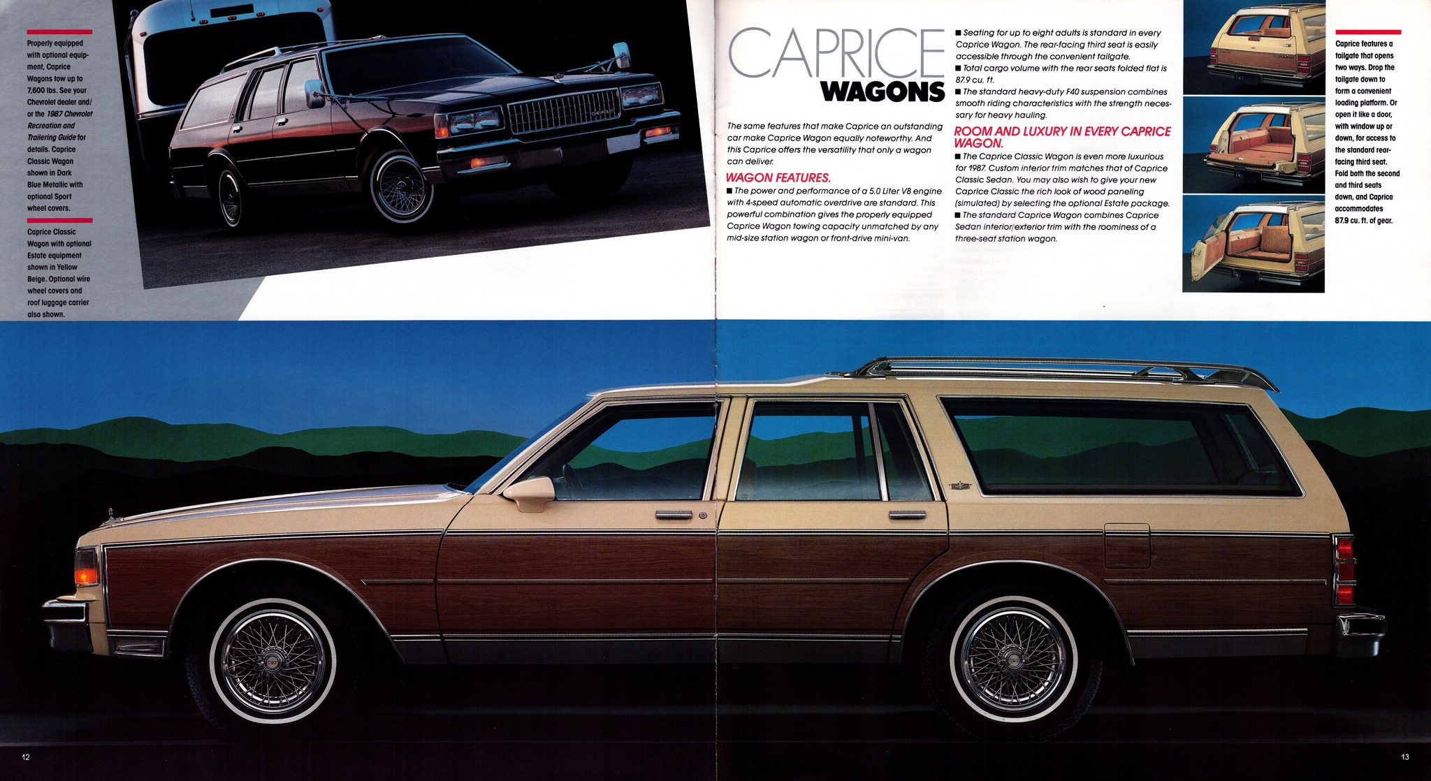 1987 Chevrolet Caprice Brochure 12-13