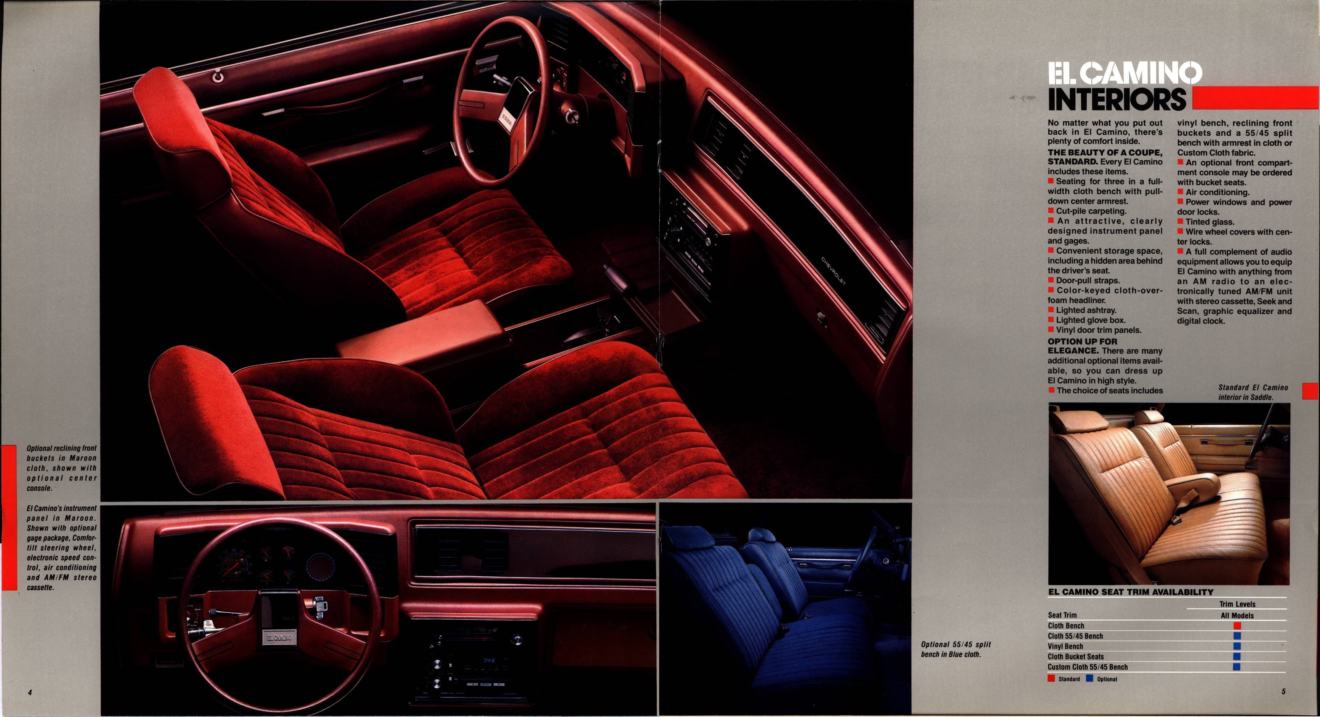 1987 Chevrolet El Camino Brochure 04-05