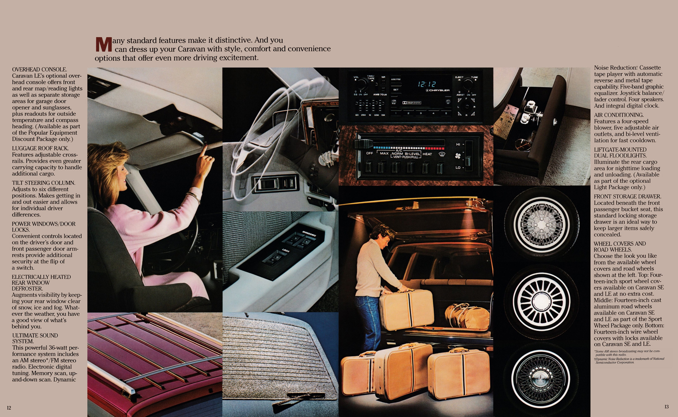 1987 Dodge Caravan Brochure 12-13