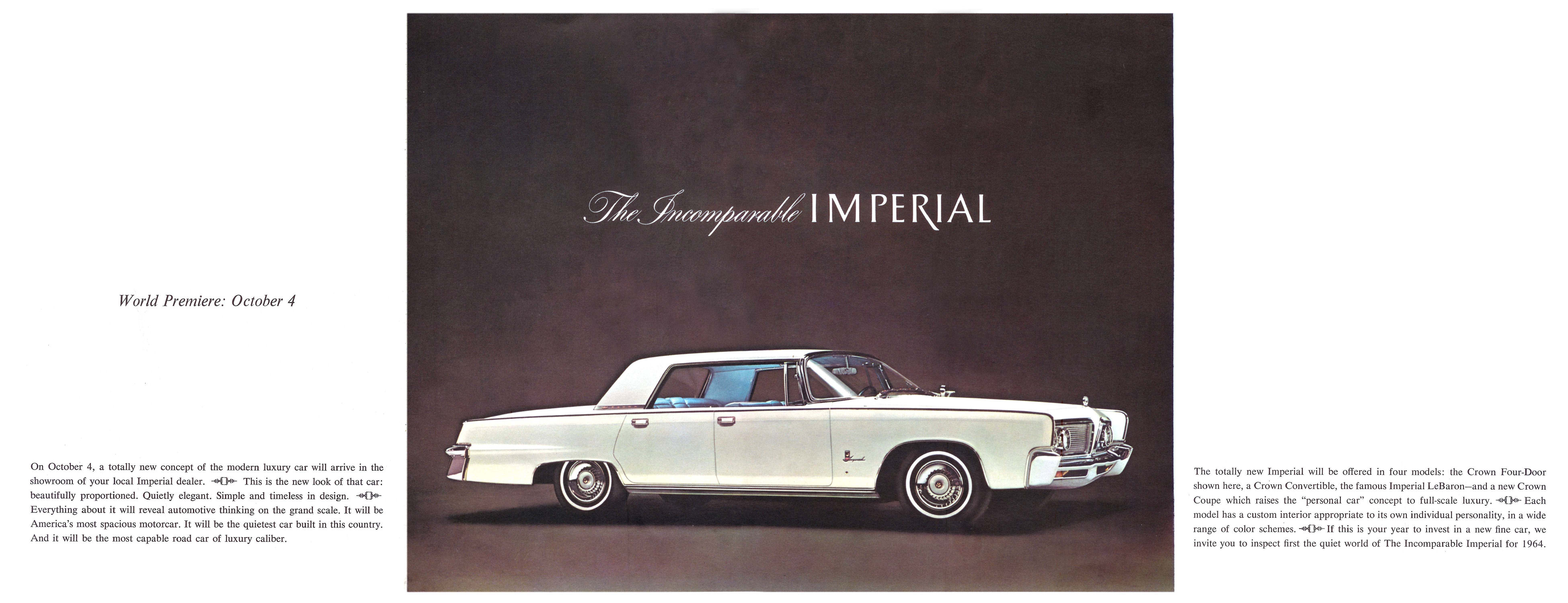 1964 Imperial Intro Folder  2 