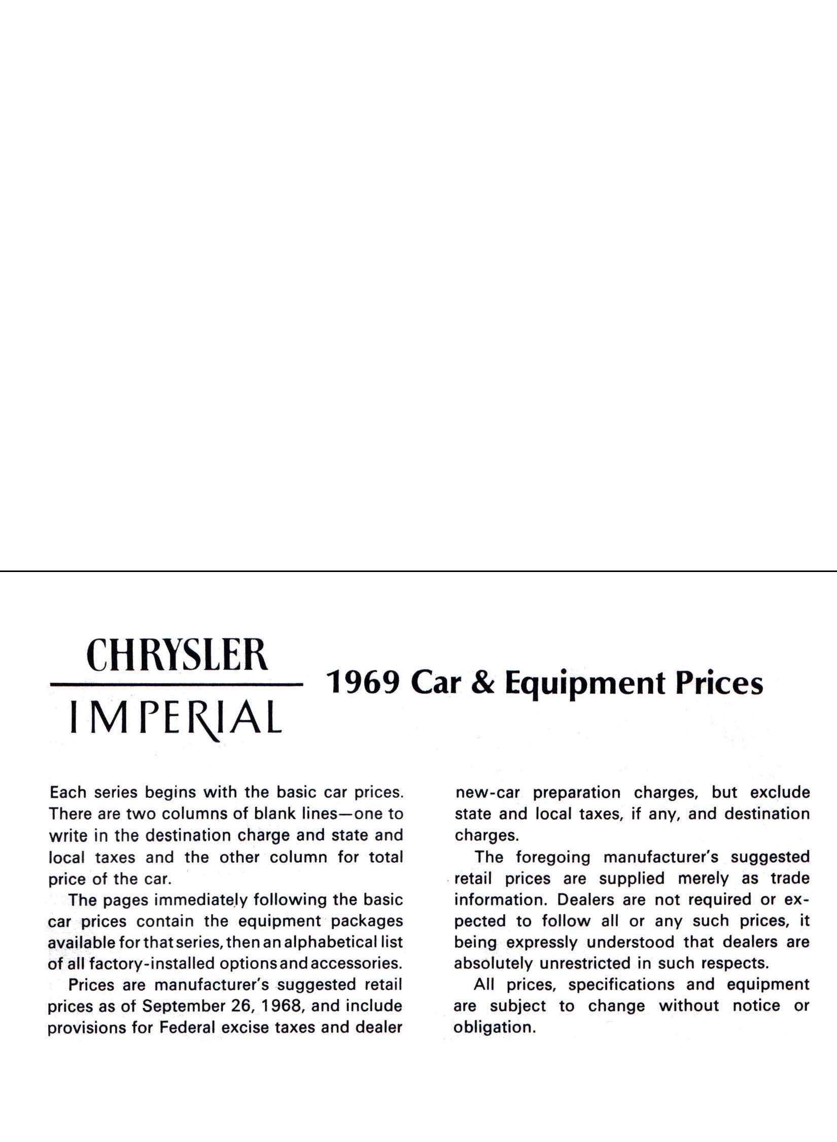 1969 Chrysler Car  amp  Equipment Prices-01