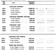 1969 Chrysler Car  amp  Equipment Prices-02-03