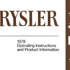 1978_Chrysler_Owners_Manual