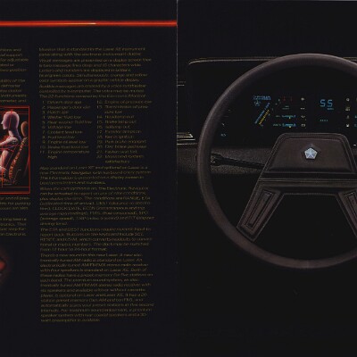 1984 Chrysler Laser Brochure 12-13