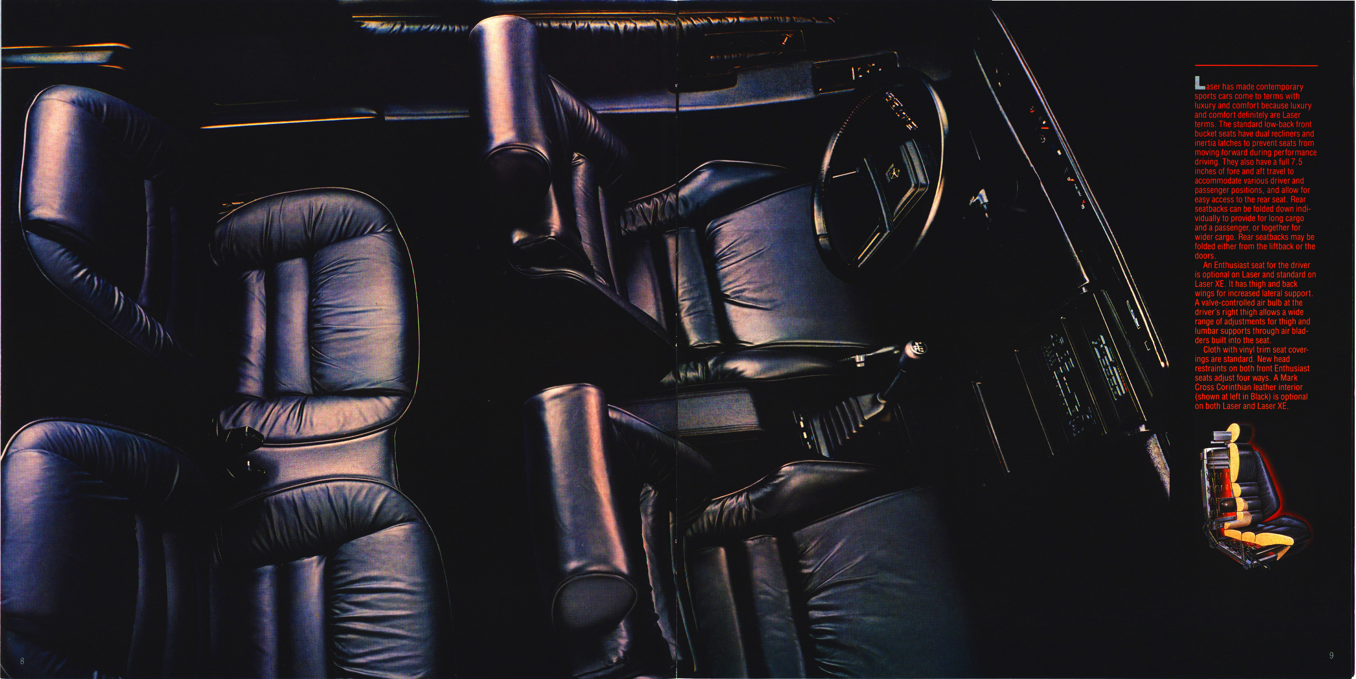 1986 Chrysler Laser Brochure 08-09