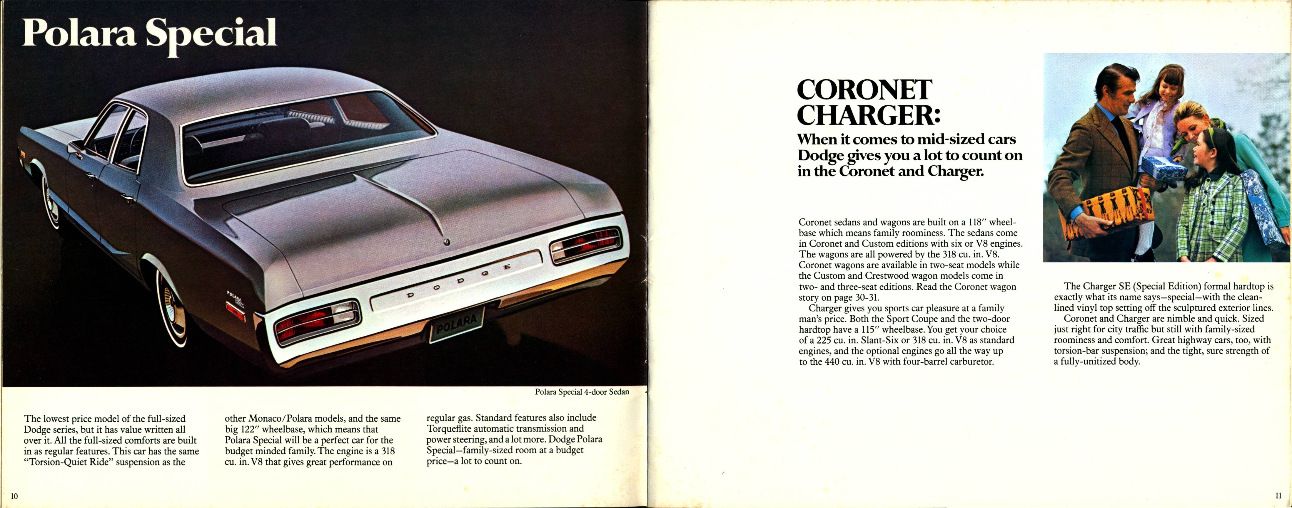 1972 Dodge Full Line Brochure (Cdn)  10-11