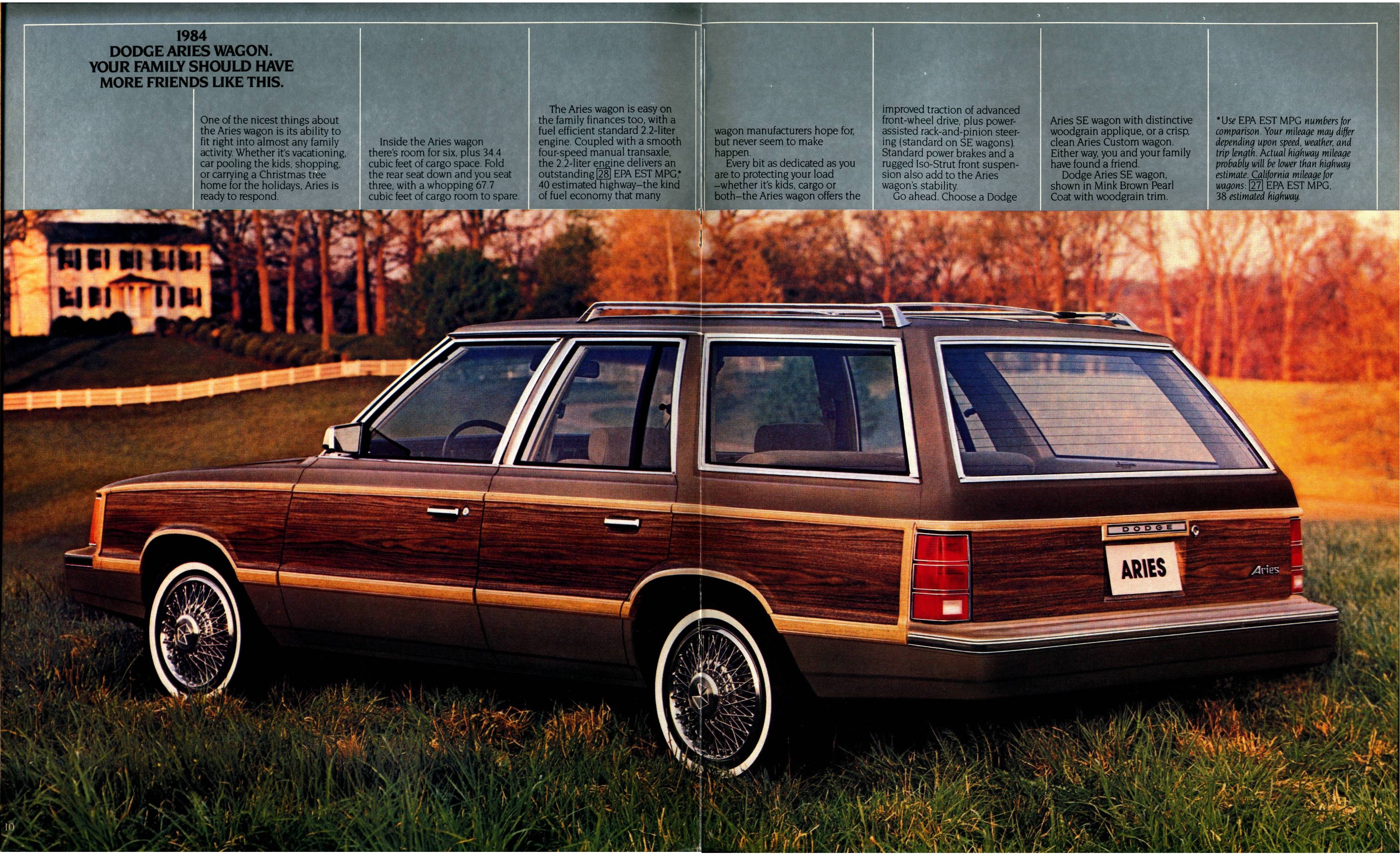 1984 Dodge Aries Brochure 10-11