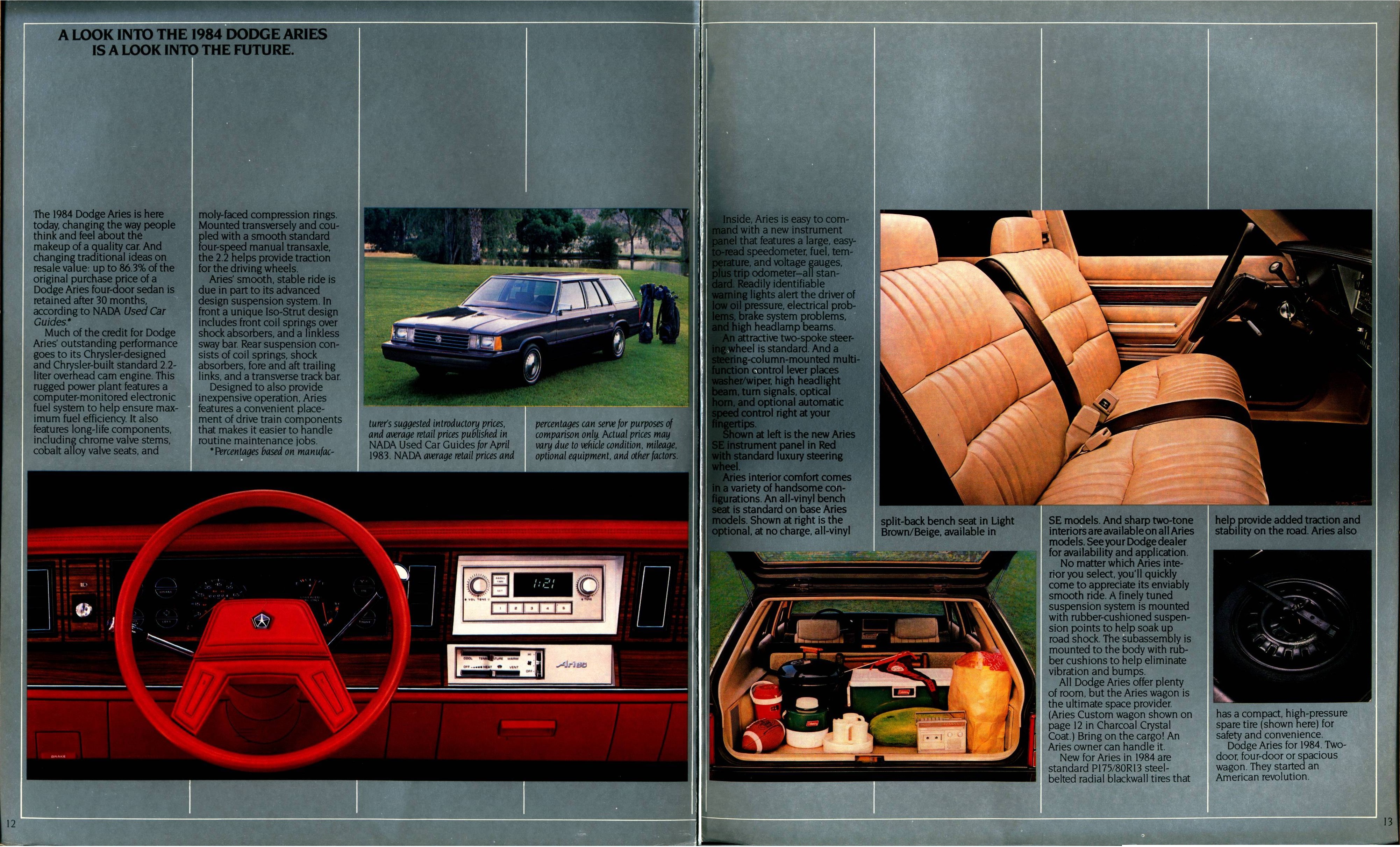 1984 Dodge Aries Brochure 12-13