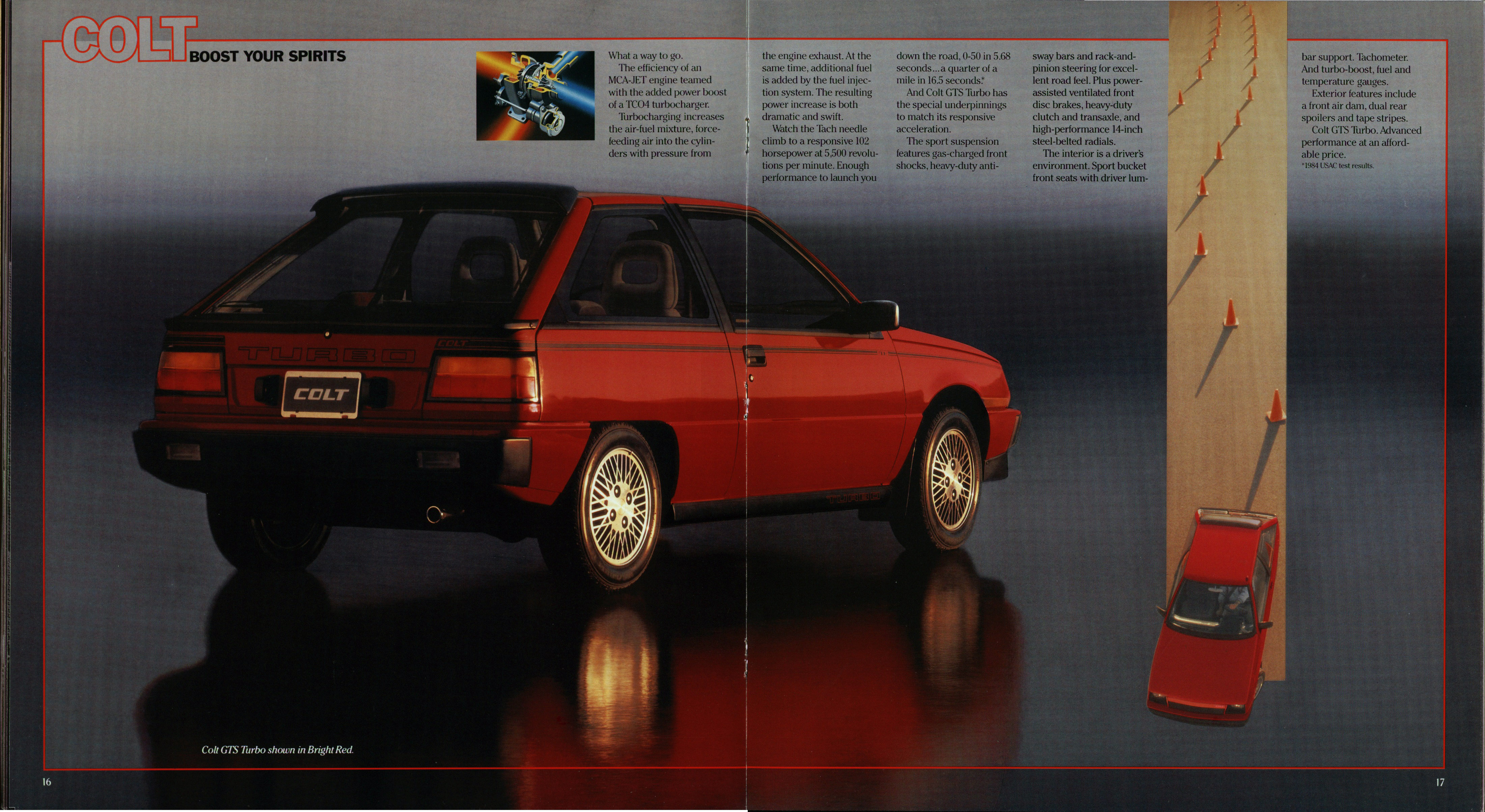 1986 Dodge Imports Prestige Brochure 16-17