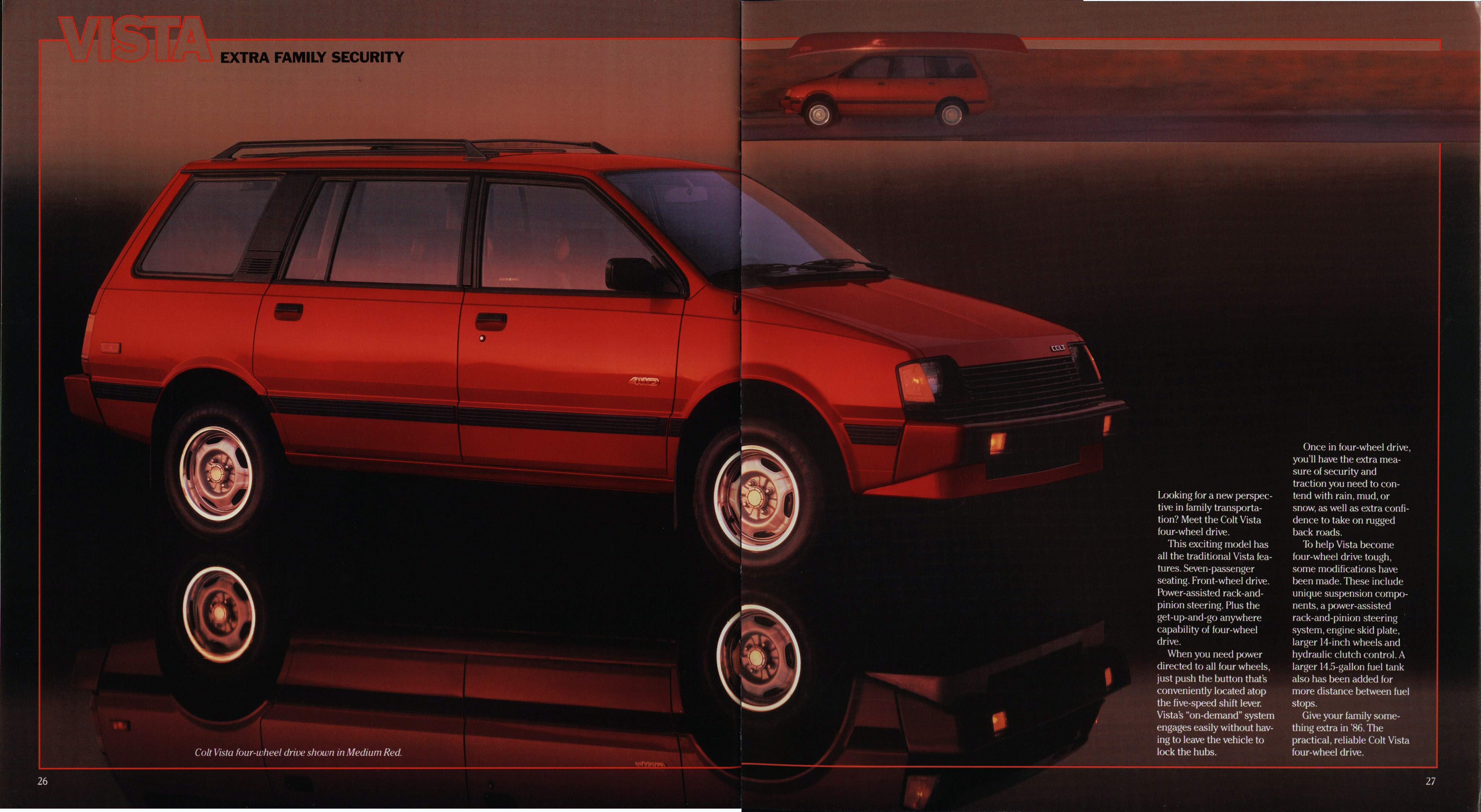 1986 Dodge Imports Prestige Brochure 26-27