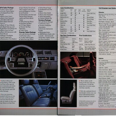 1986 Dodge Imports Prestige Brochure 22-23