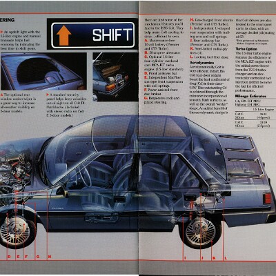 1986 Dodge Imports Prestige Brochure 24-25