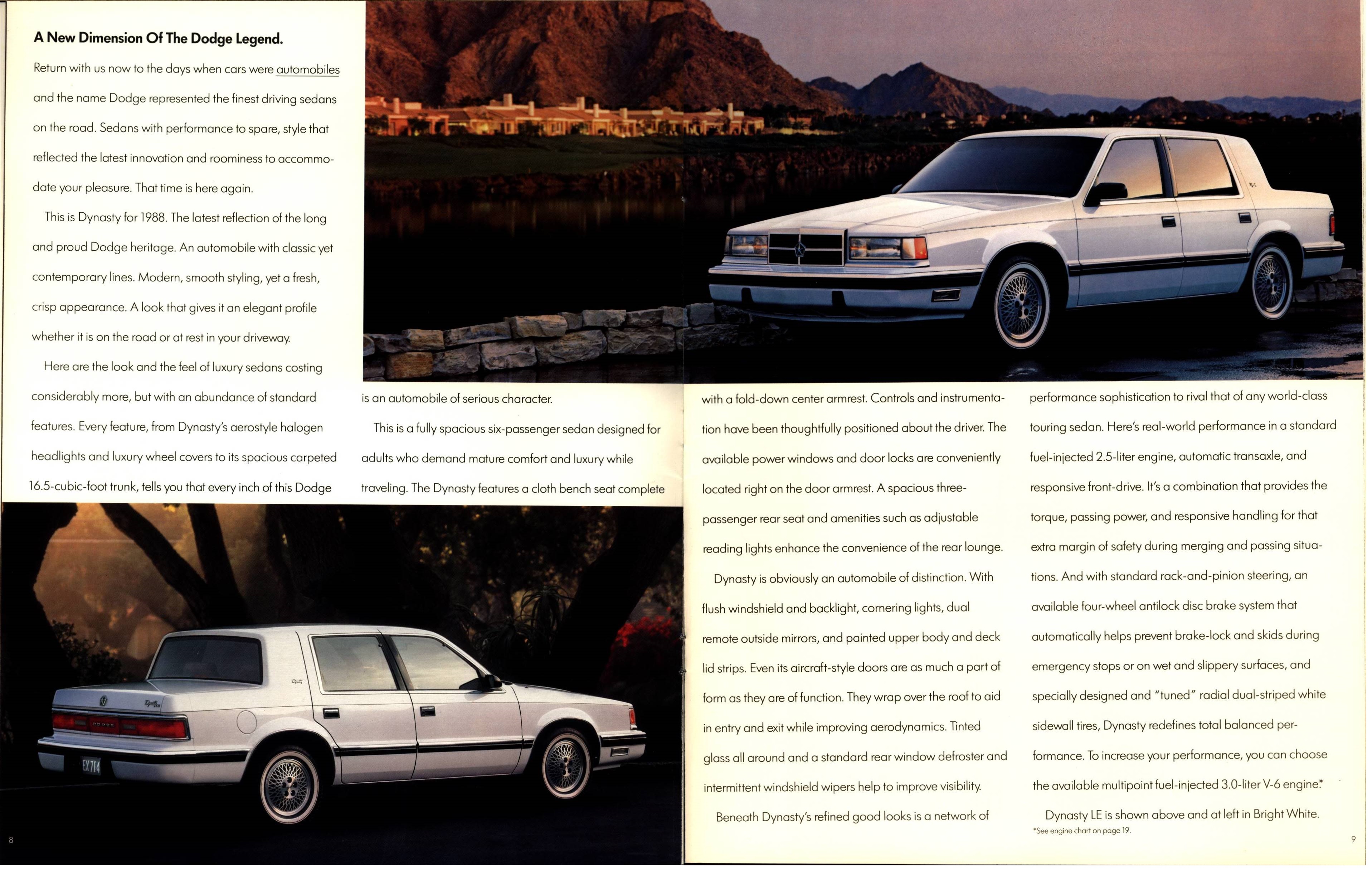 1988 Dodge Dynasty Brochure 08-09