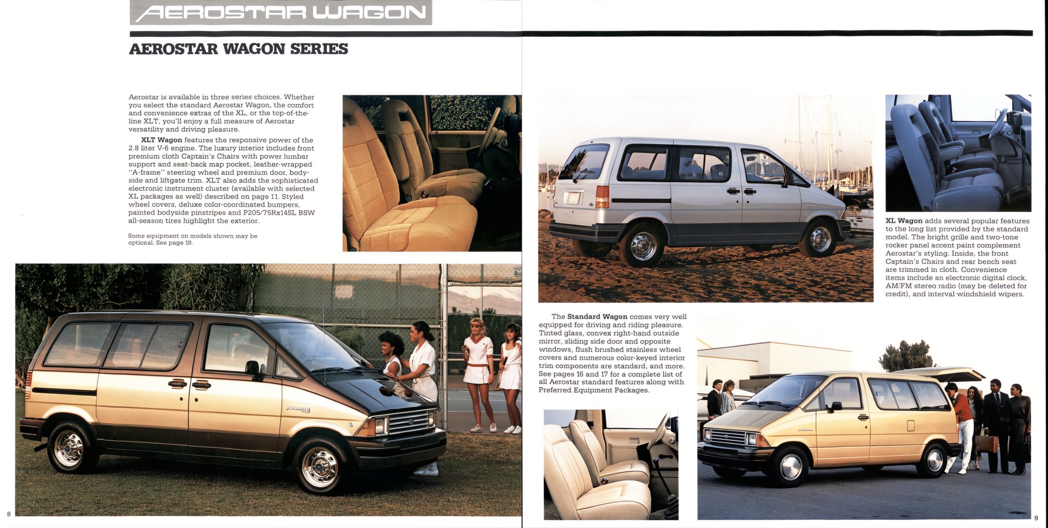 1986 Ford Aerostar Wagon Brochure 08-09