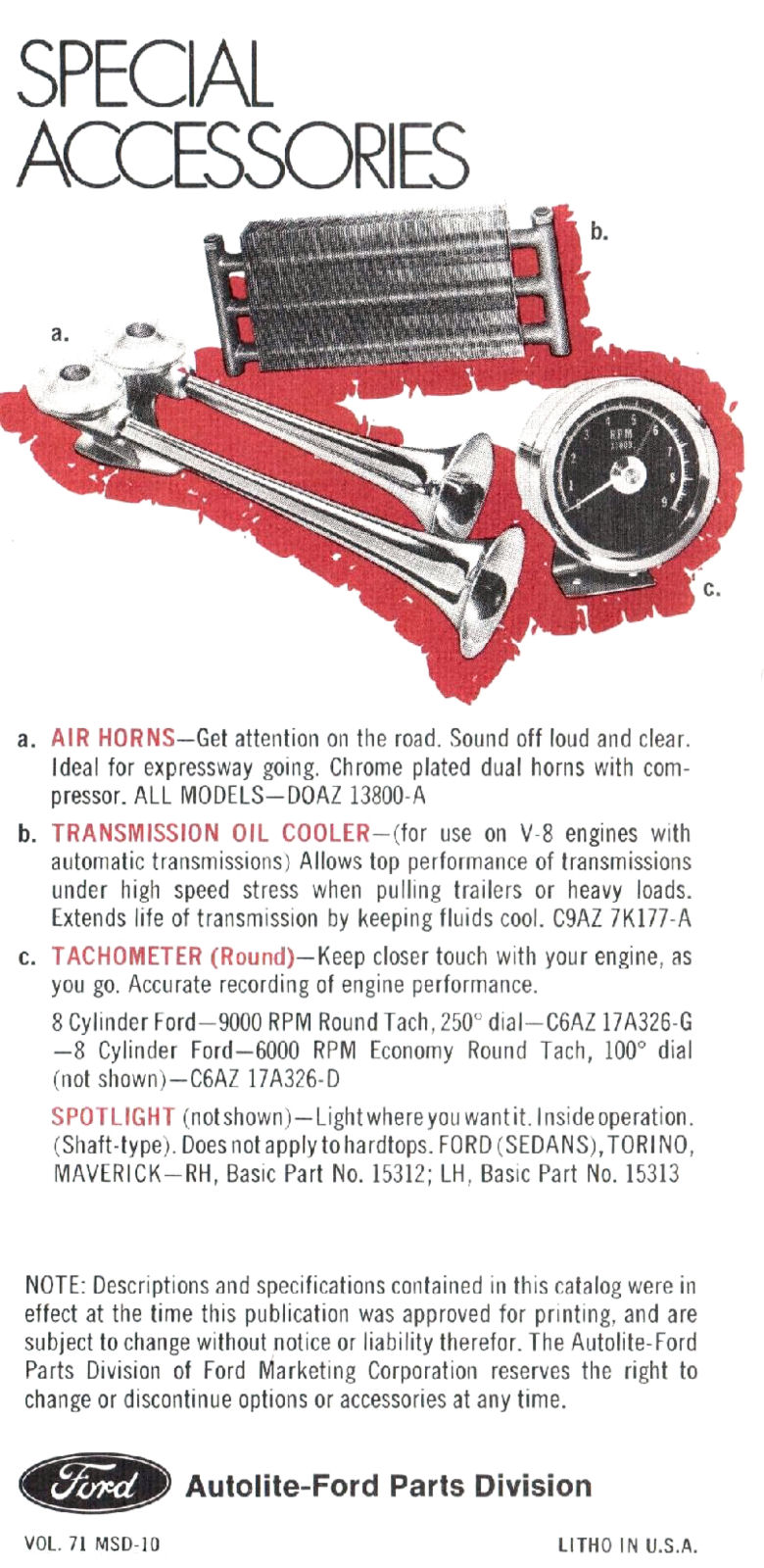 1971 Ford Accessories Folder-16