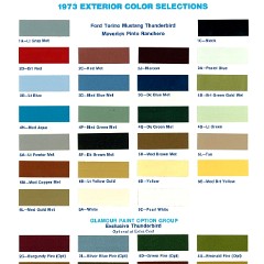 1973 Ford Color Chart