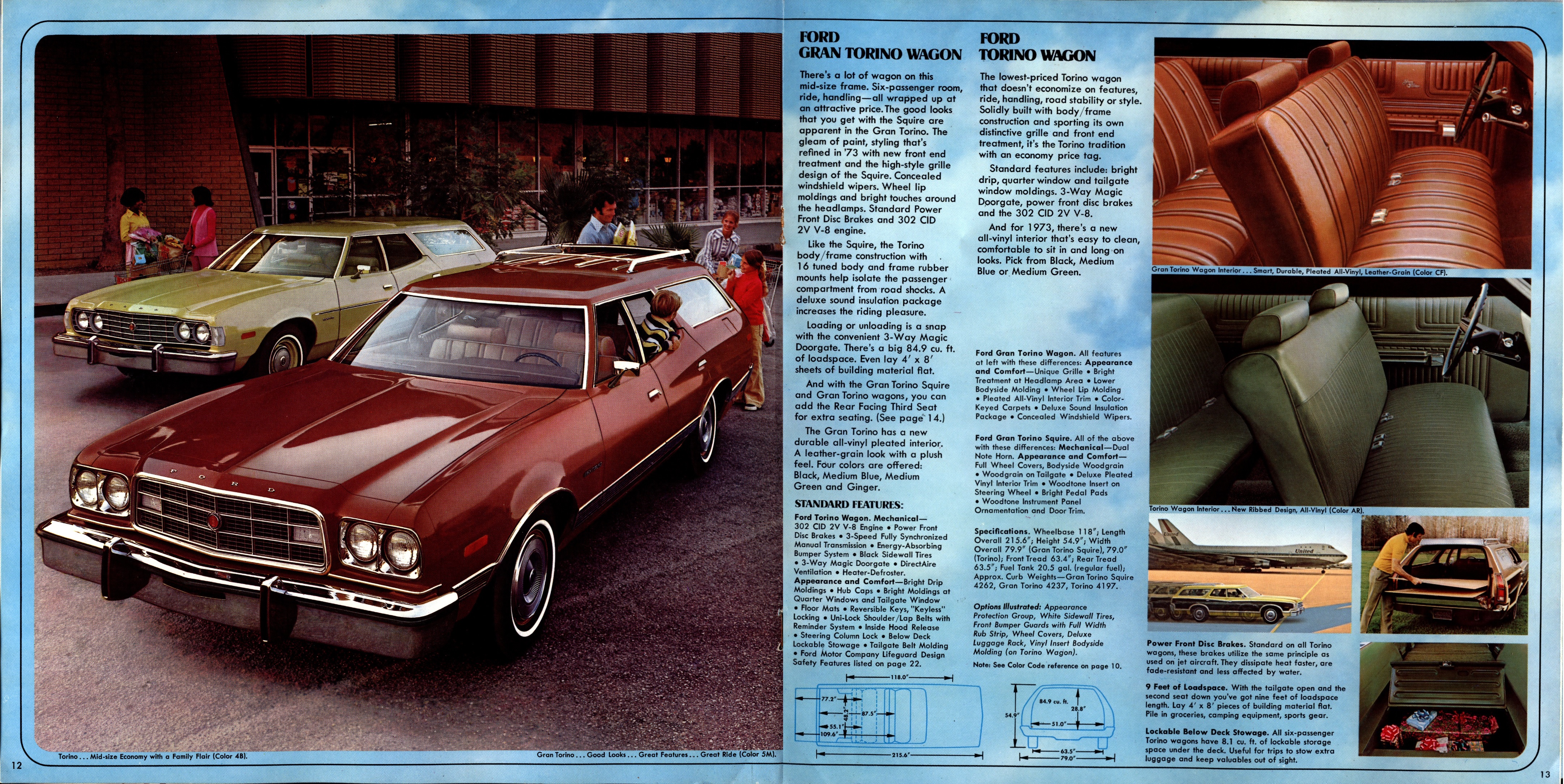 1973 Ford Wagons Brochure 12-13
