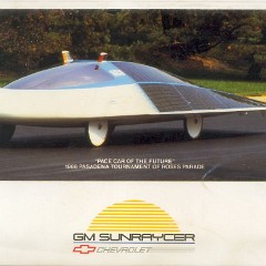 1987 GM Sunraycer 1987 GM Sunraycer