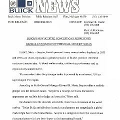 1993-Buick-Sceptre-Press-Release 1993-Buick-Sceptre-Press-Release