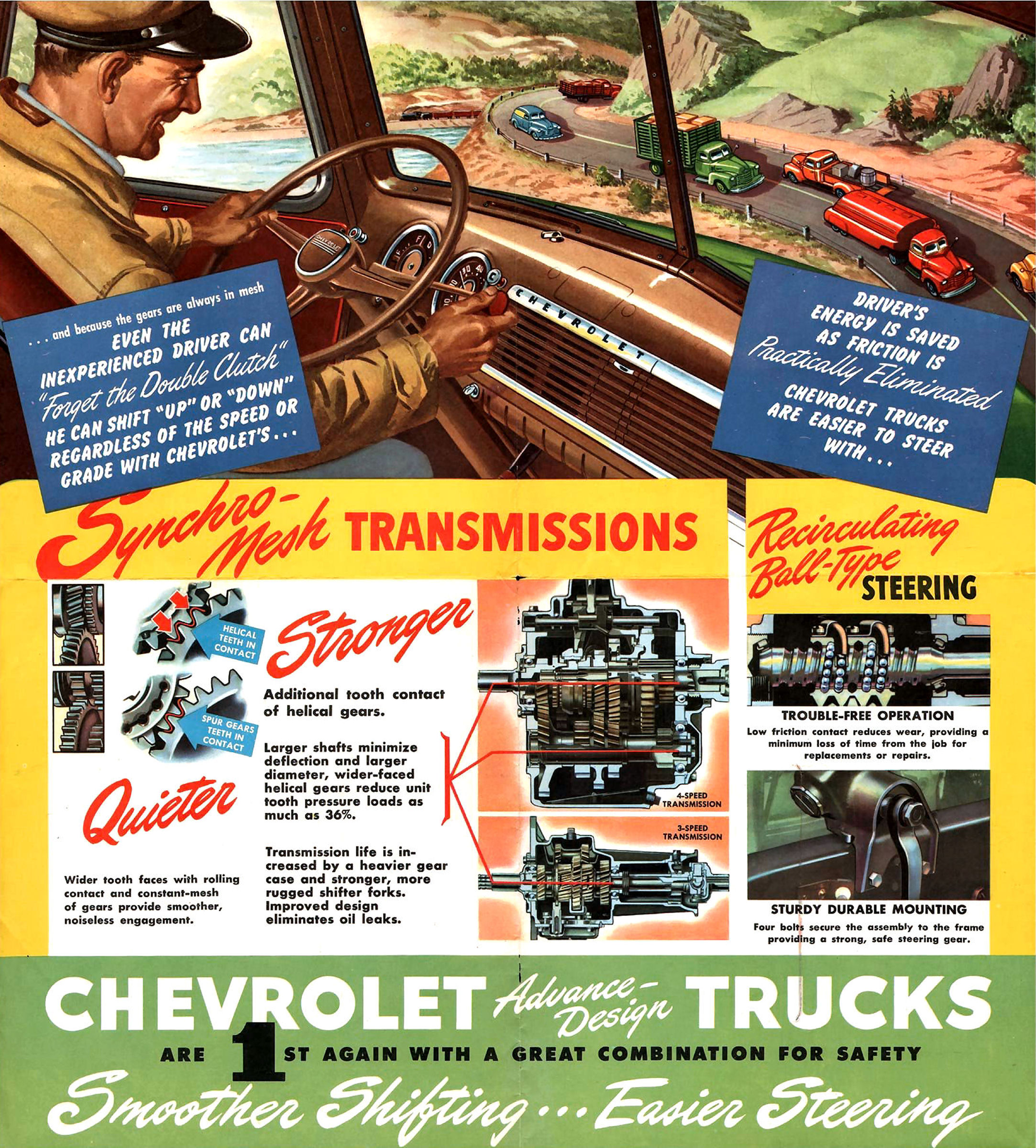 1947 Chevrolet Advance Design Trucks Mailer-05-06-07-08