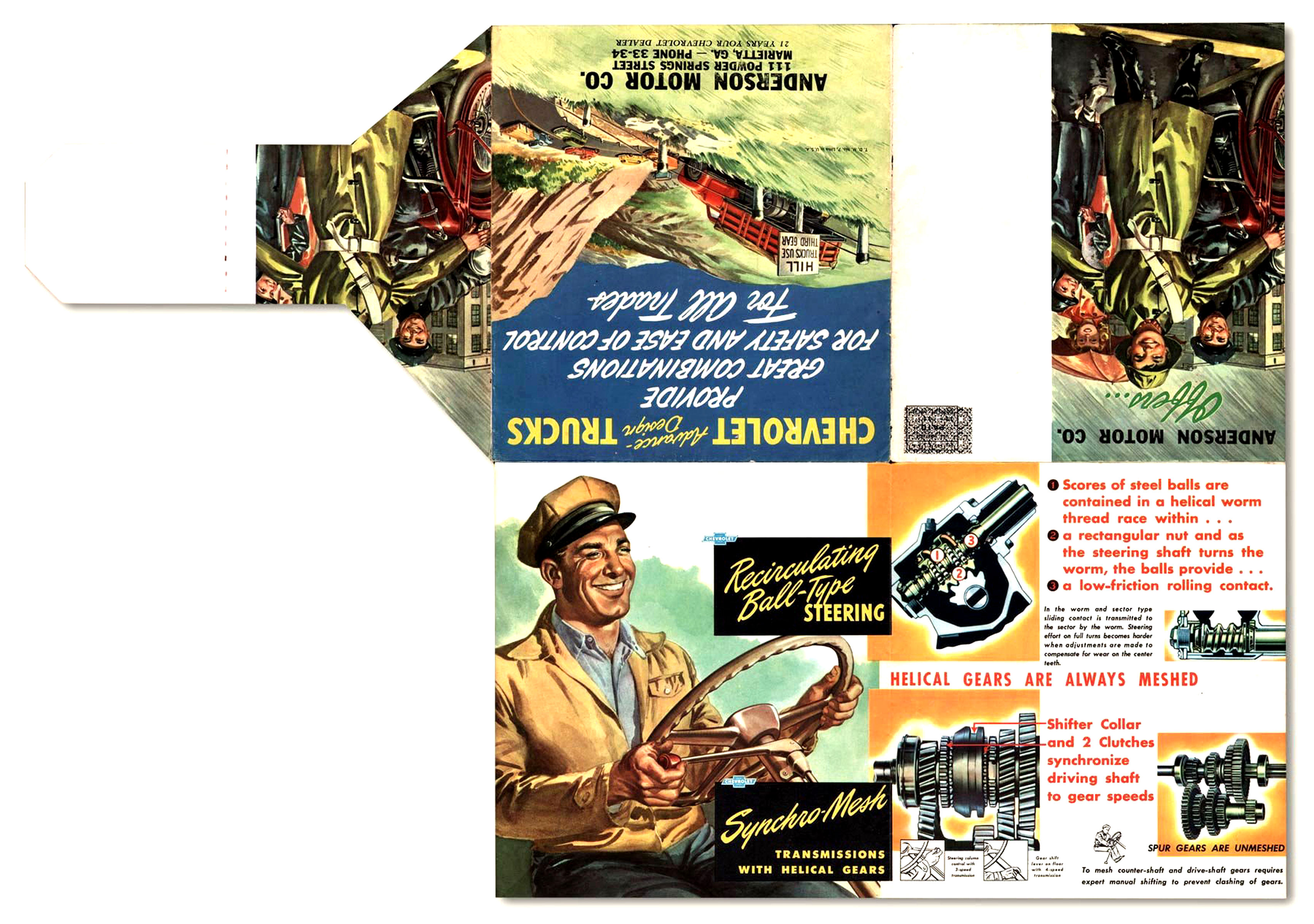 1947 Chevrolet Advance Design Trucks Mailer-Side B