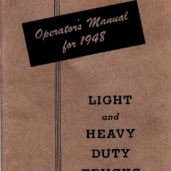 1948 Chevrolet Truck Operators Manual