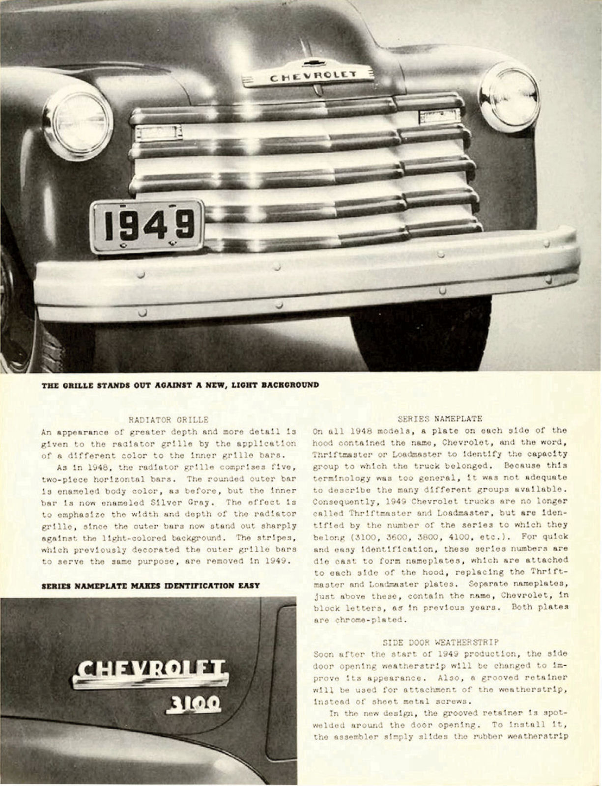 1949 Chevrolet Truck Engineering Features-10