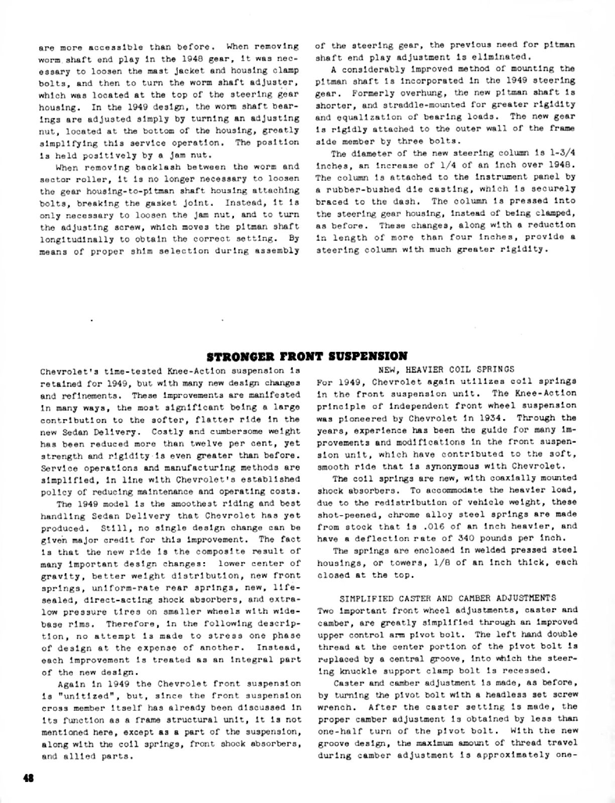 1949 Chevrolet Truck Engineering Features-48