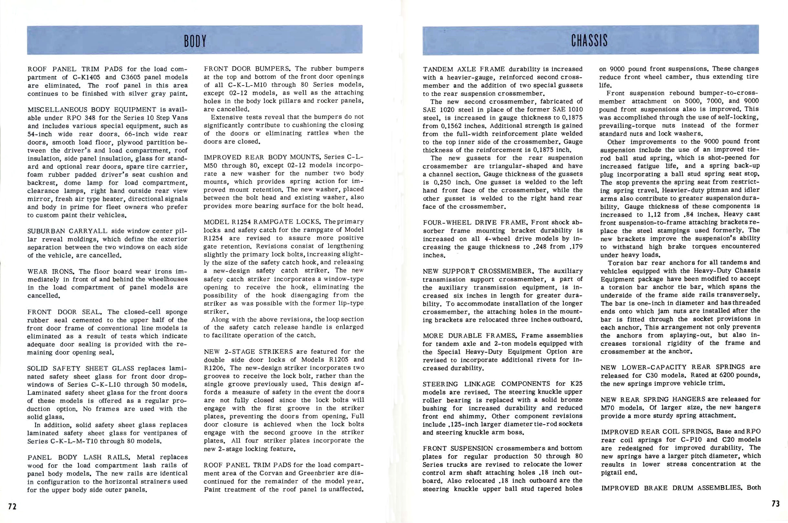 1962 Chevrolet Truck Engineering Features-72-73