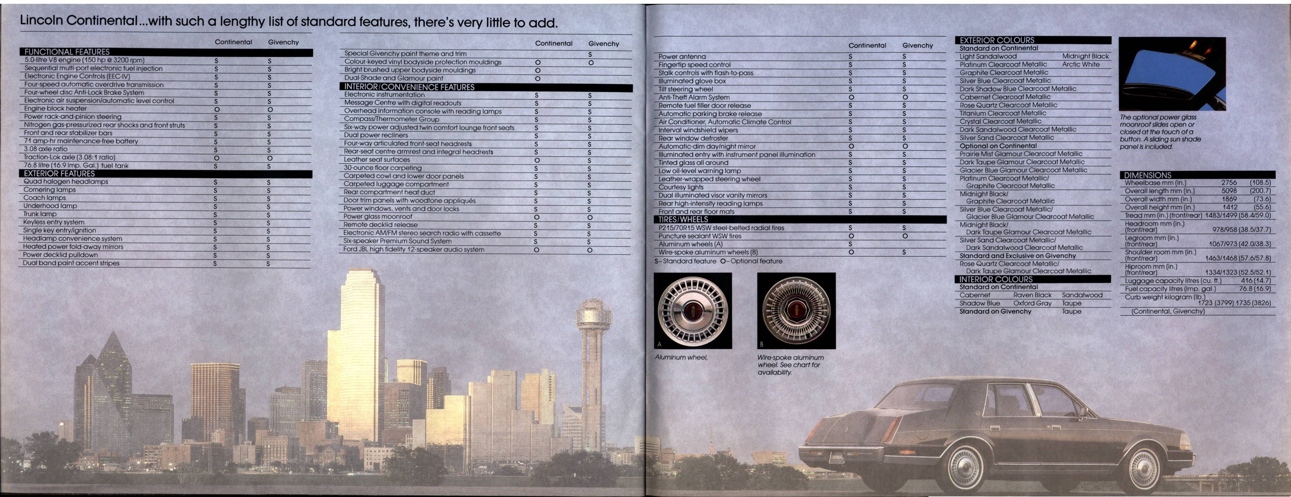 1987 Lincoln Continental Brochure (Cdn) 12-13
