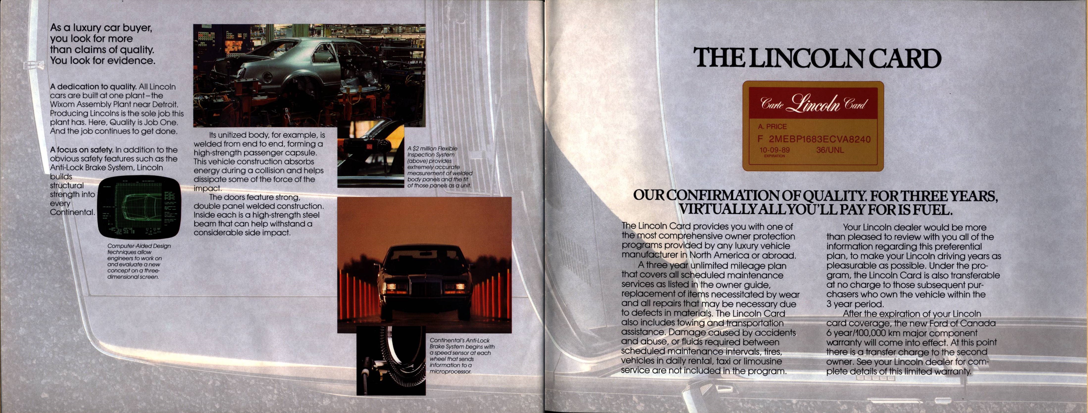 1987 Lincoln Continental Brochure (Cdn) 14-15