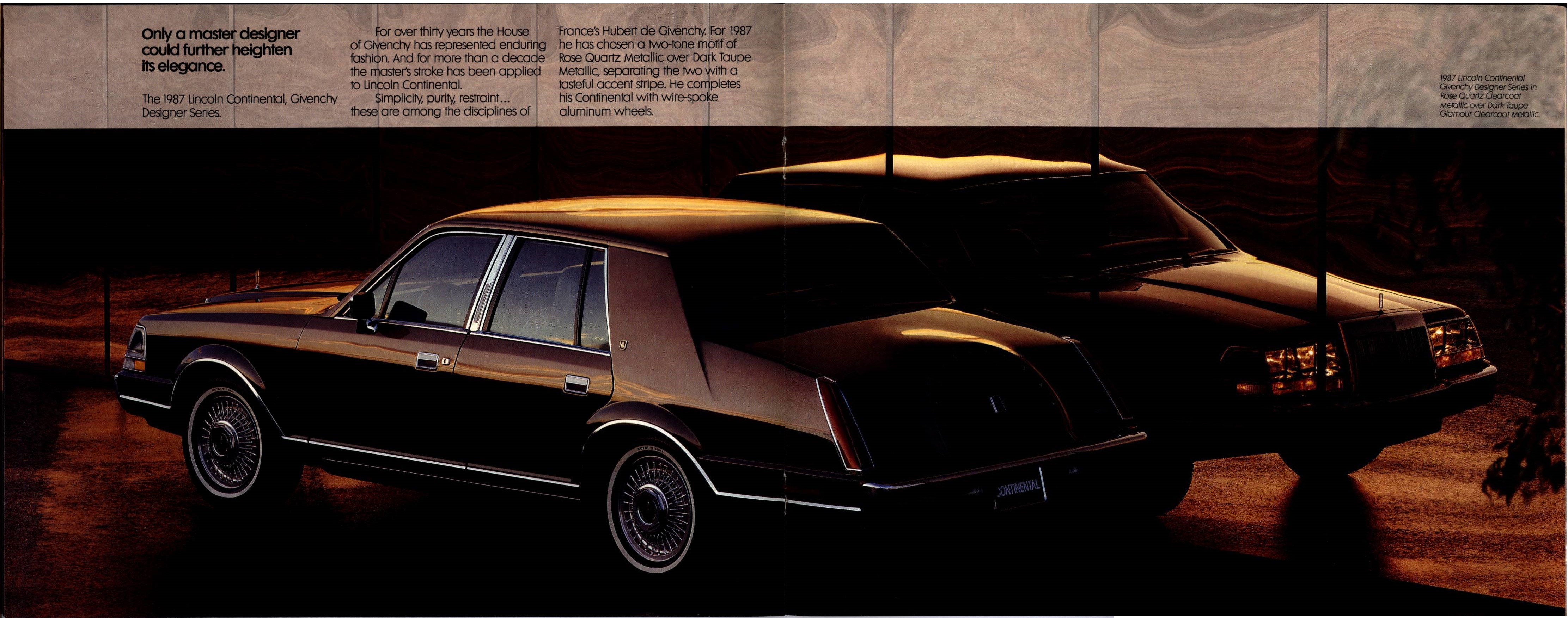 1987 Lincoln Continental Portfolio 10-11