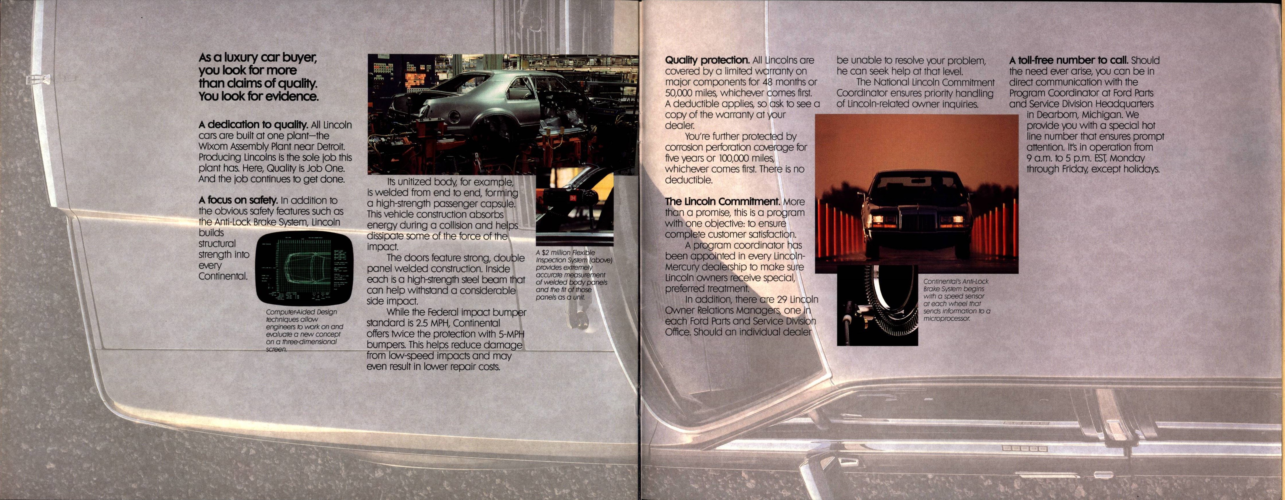 1987 Lincoln Continental Portfolio 14-15