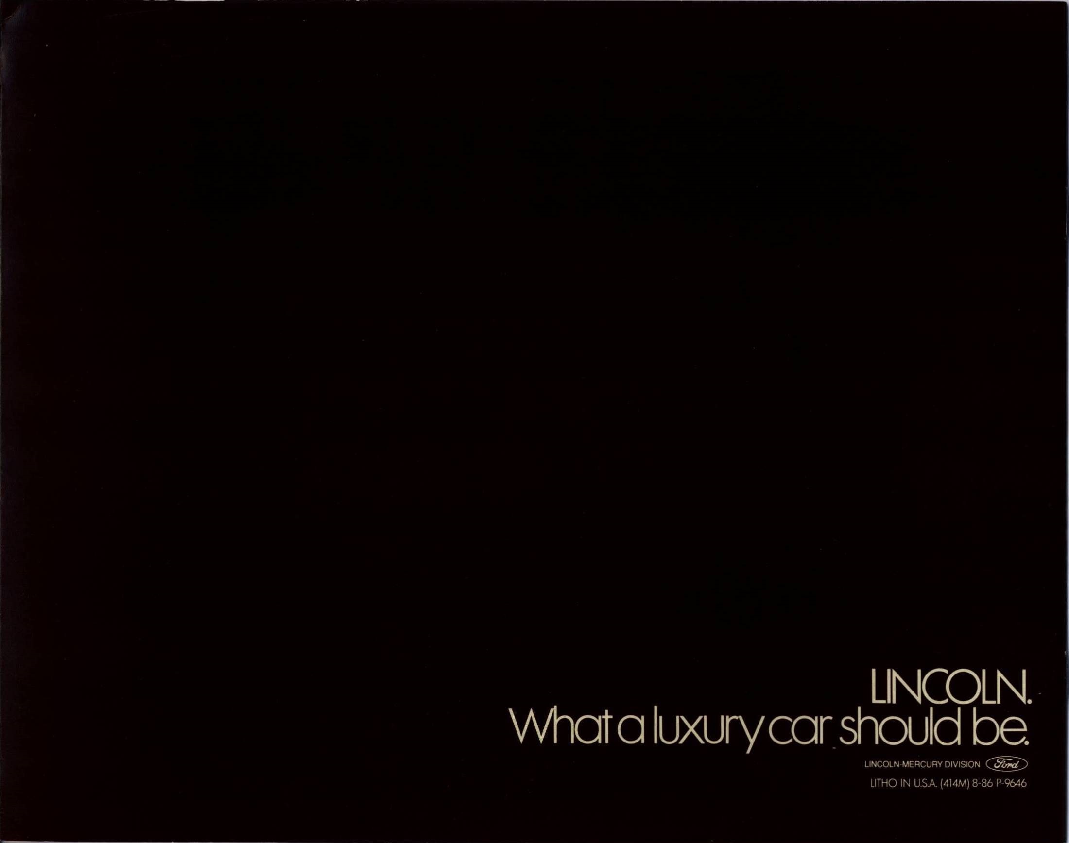 1987 Lincoln Continental Portfolio 20