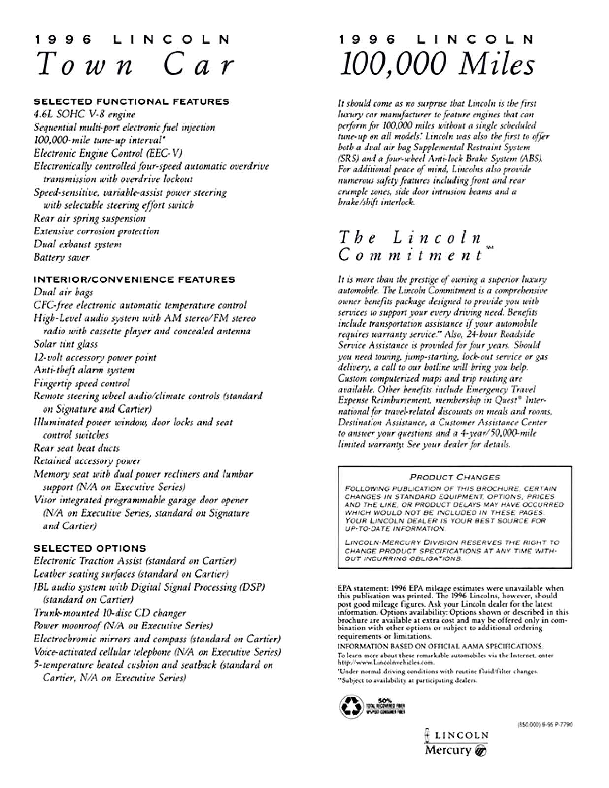 1996 Lincoln Full Line_Page_7