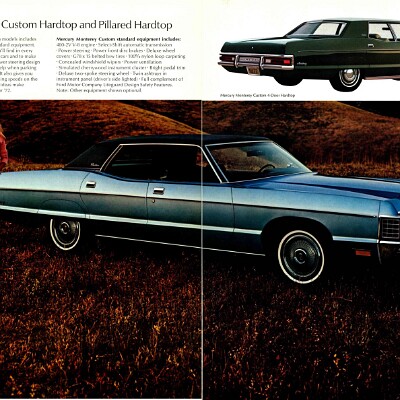 1972 Mercury Full Line Prestige Brochure 14-15