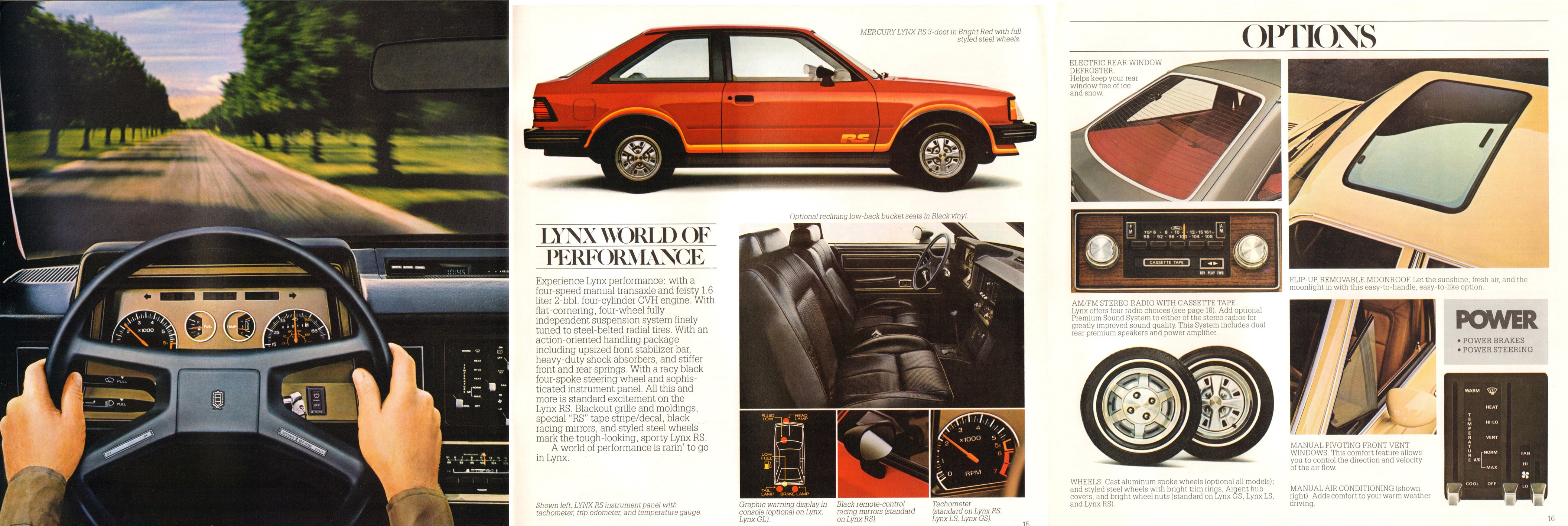 1981 Mercury Lynx Brochure 14-15-16