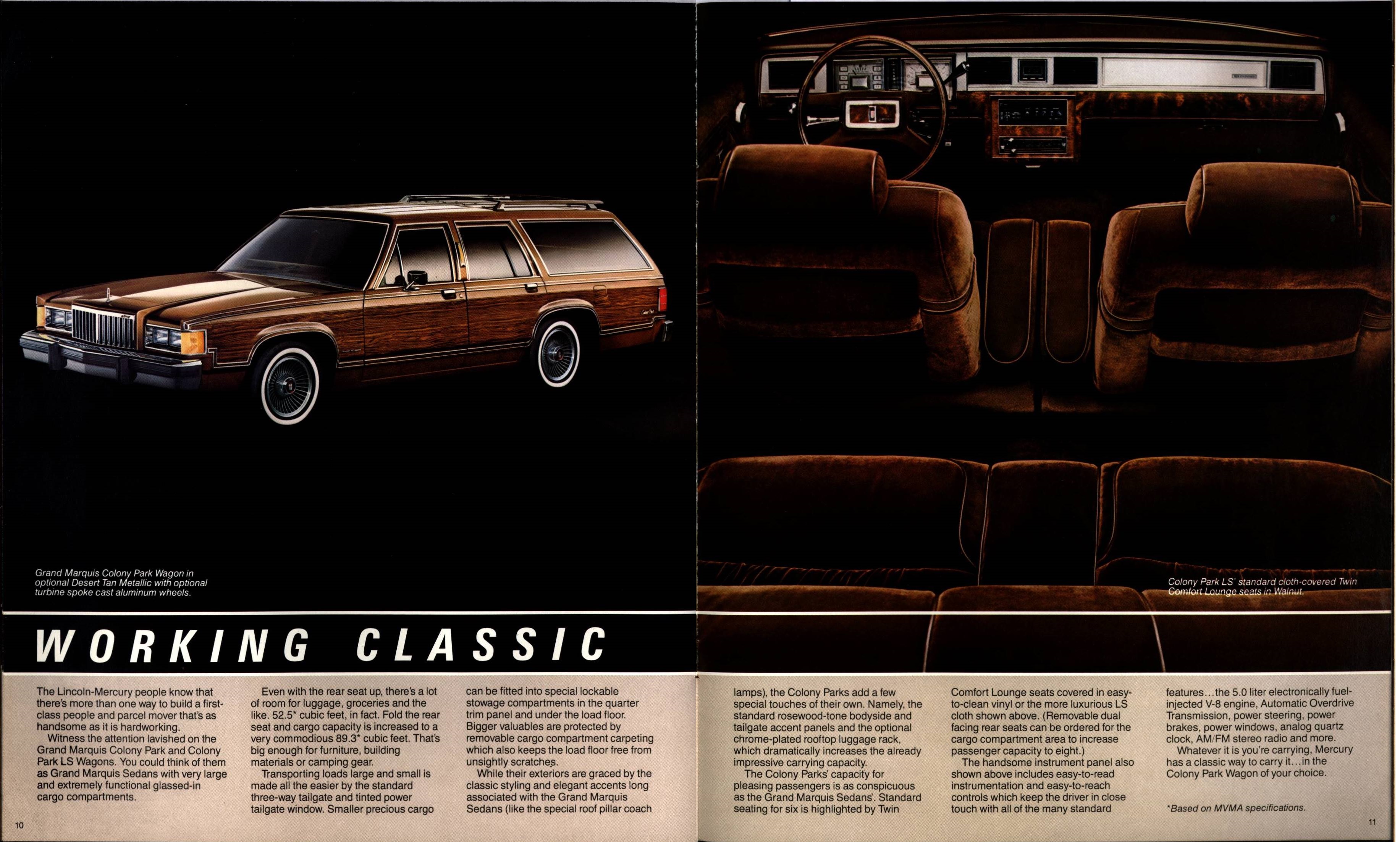 1983 Mercury Grand Marquis Brochure 10-11