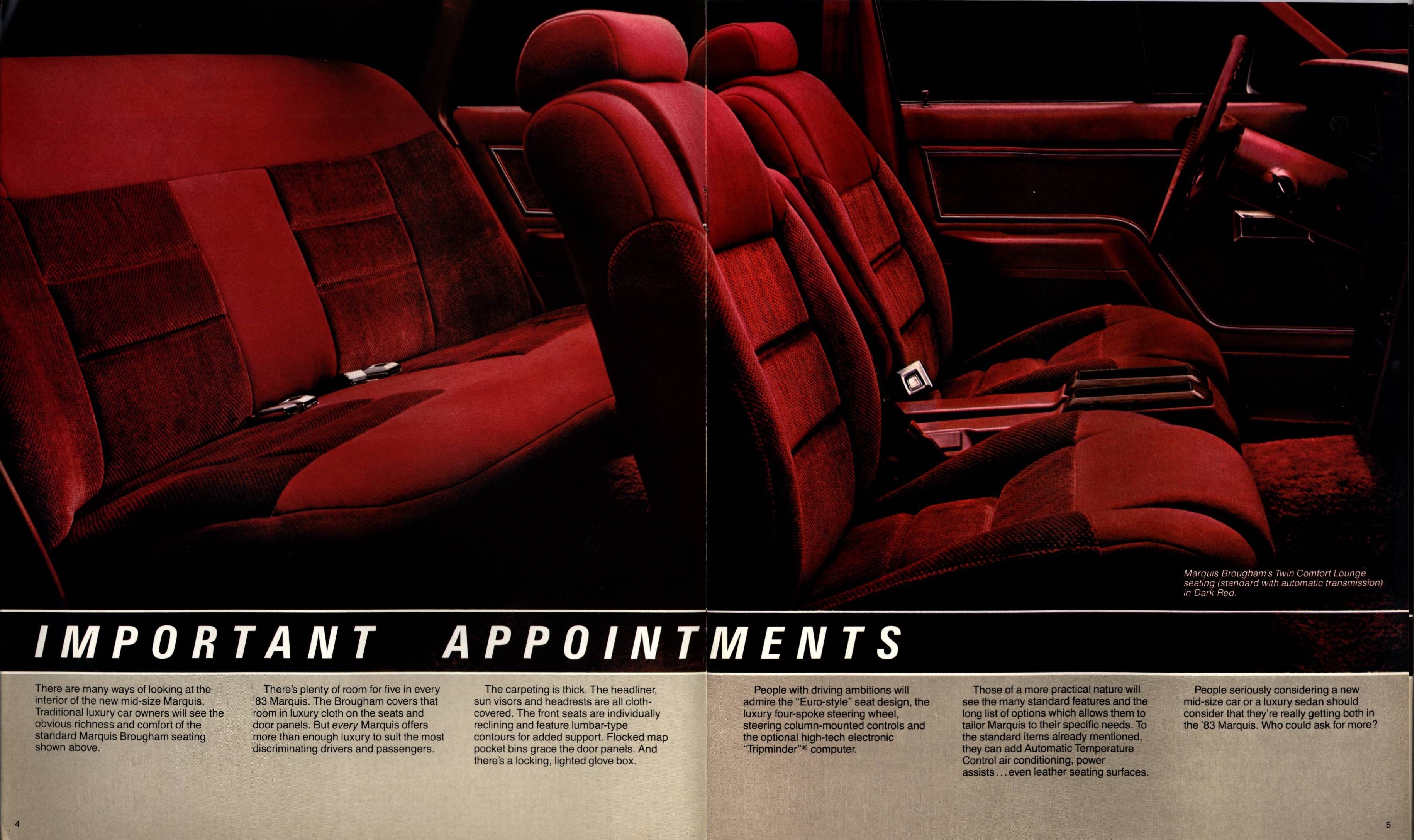 1983 Mercury Marquis Brochure 04-05