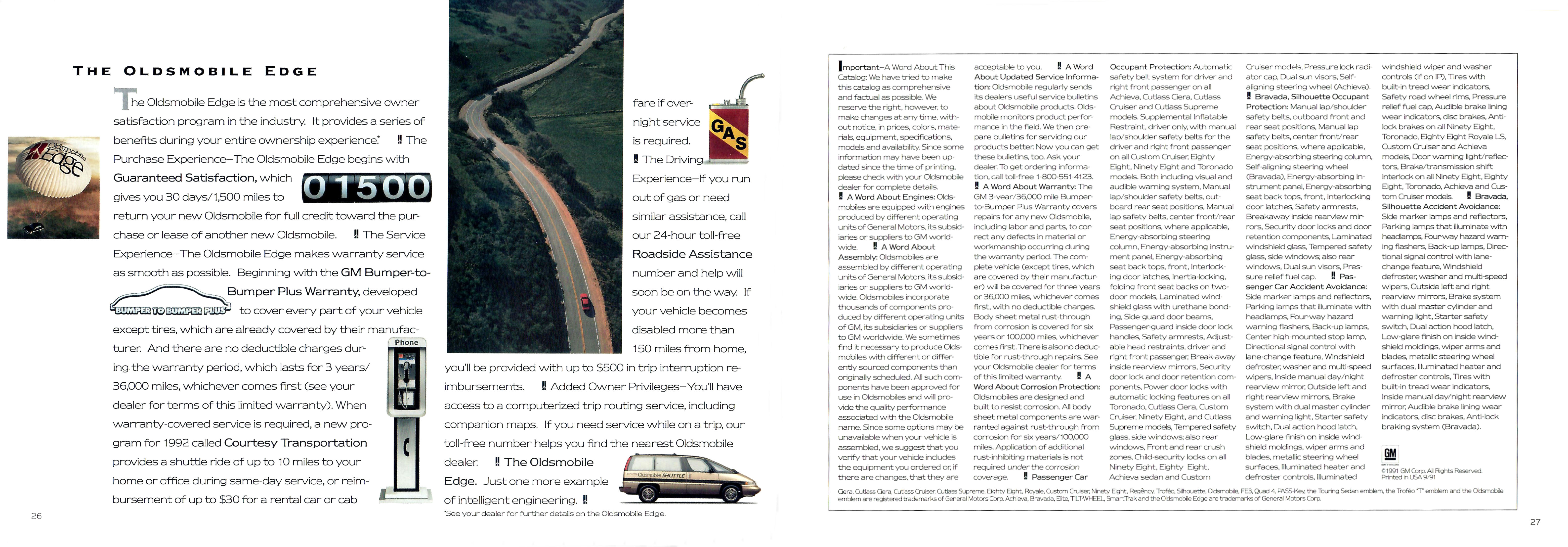 1992 Oldsmobile Full Line-26-27