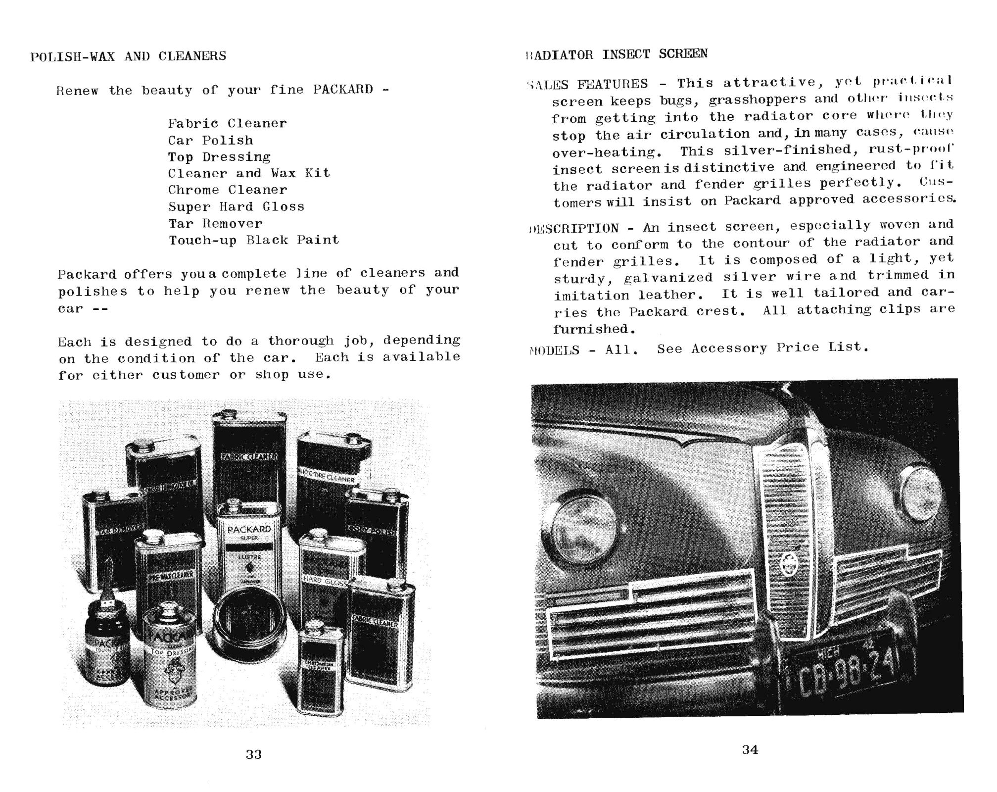 1942 Packard Accessory Data Book-33-34