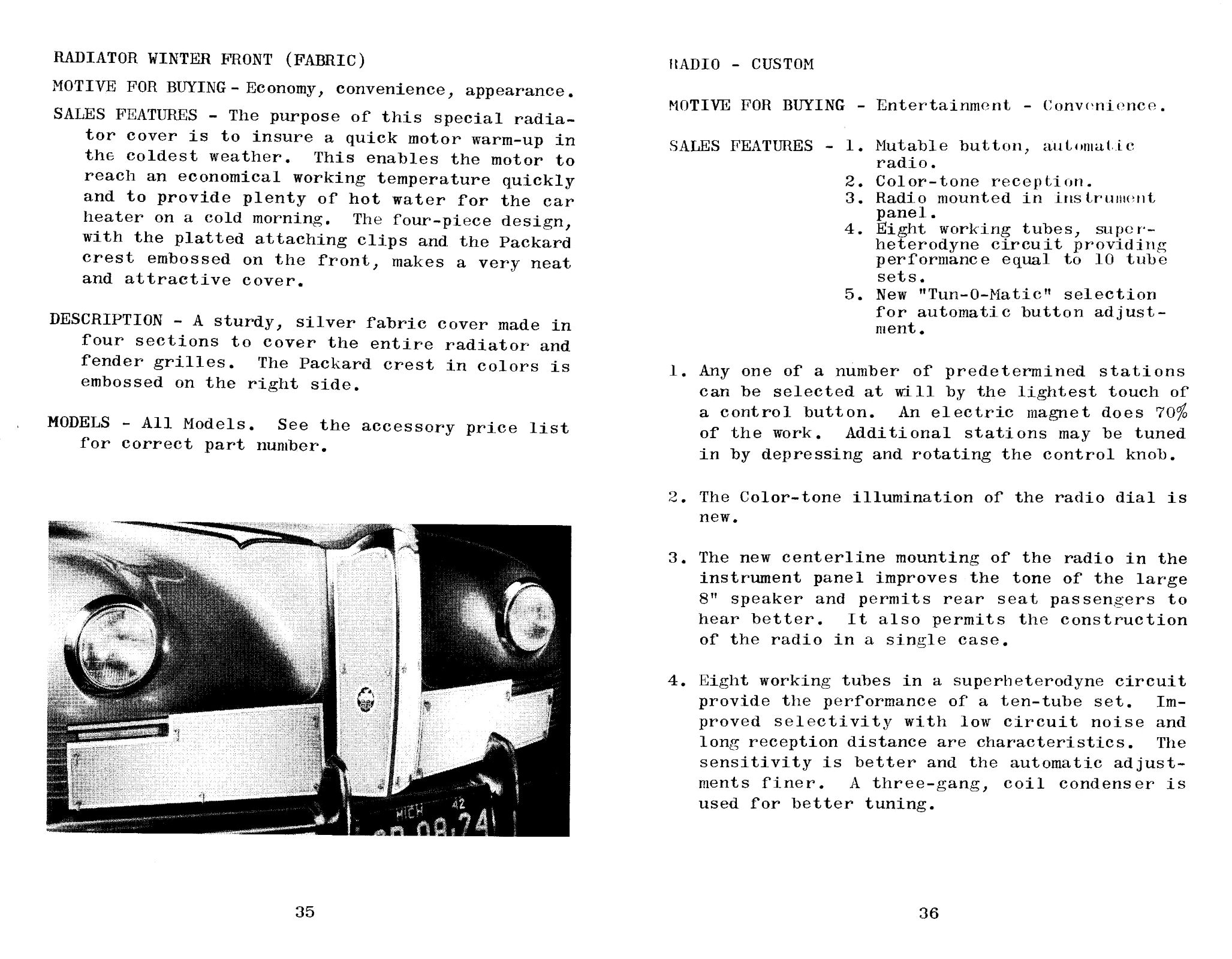 1942 Packard Accessory Data Book-35-36