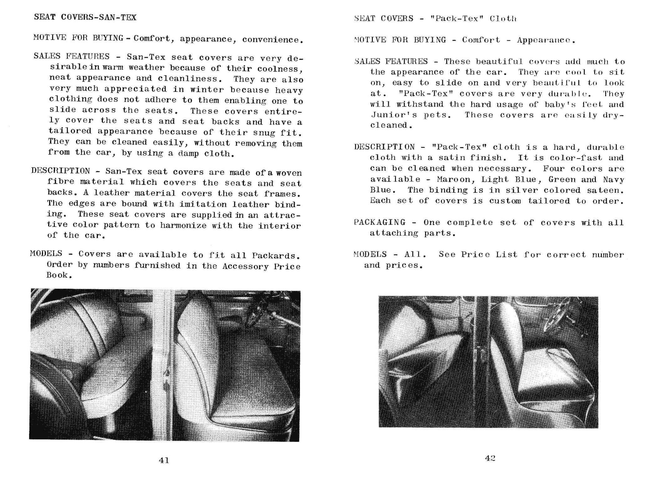 1942 Packard Accessory Data Book-41-42