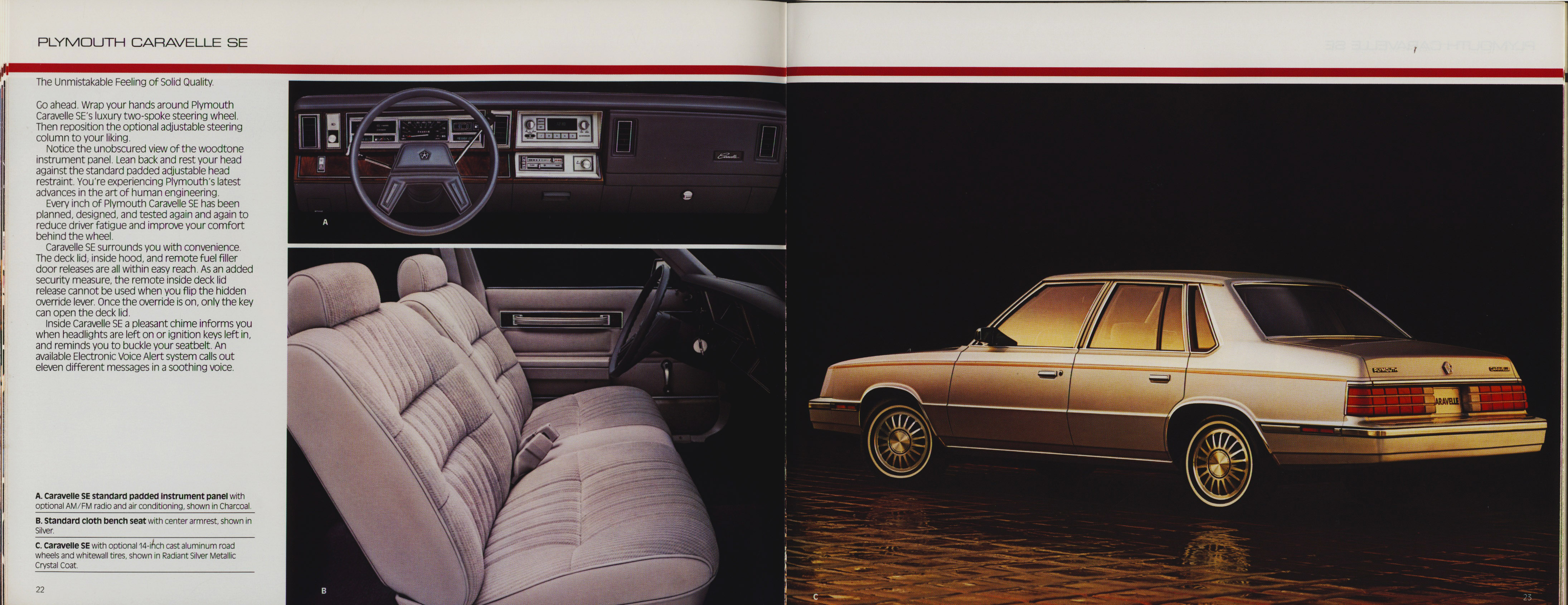 1985 Plymouth Full Prestige Brochure 22-23