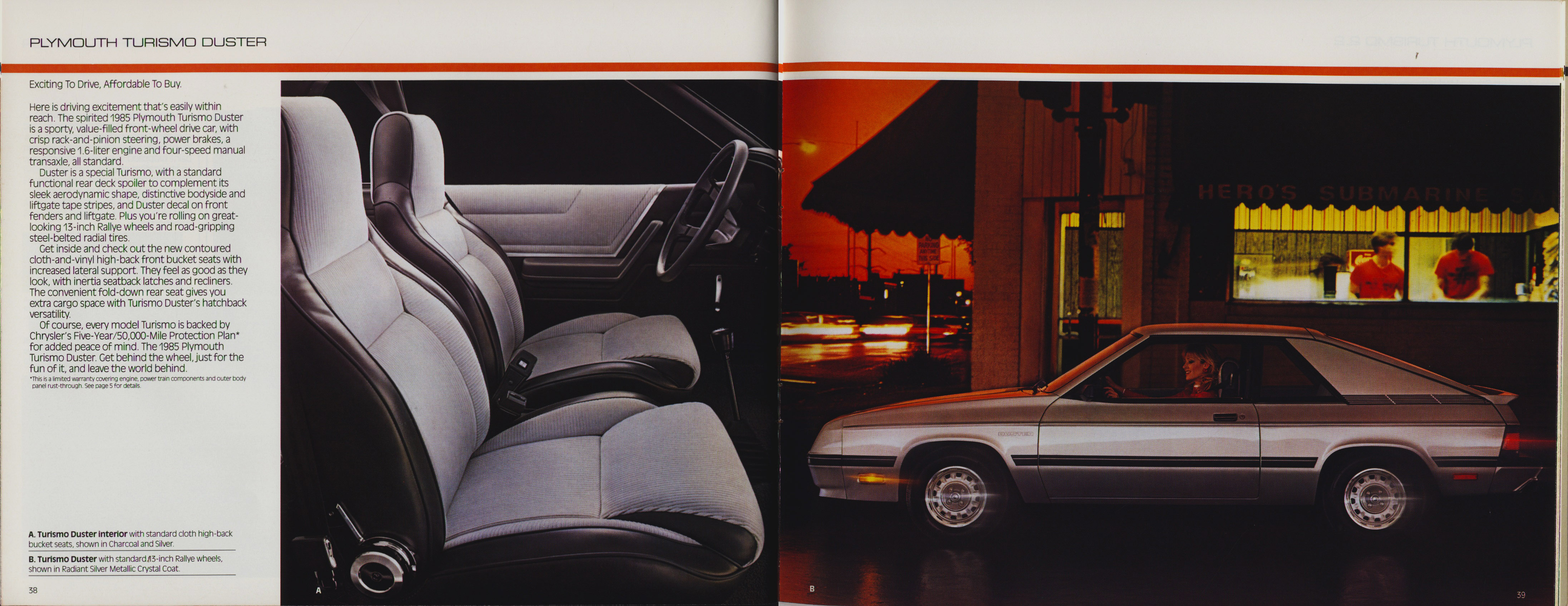 1985 Plymouth Full Prestige Brochure 38-39