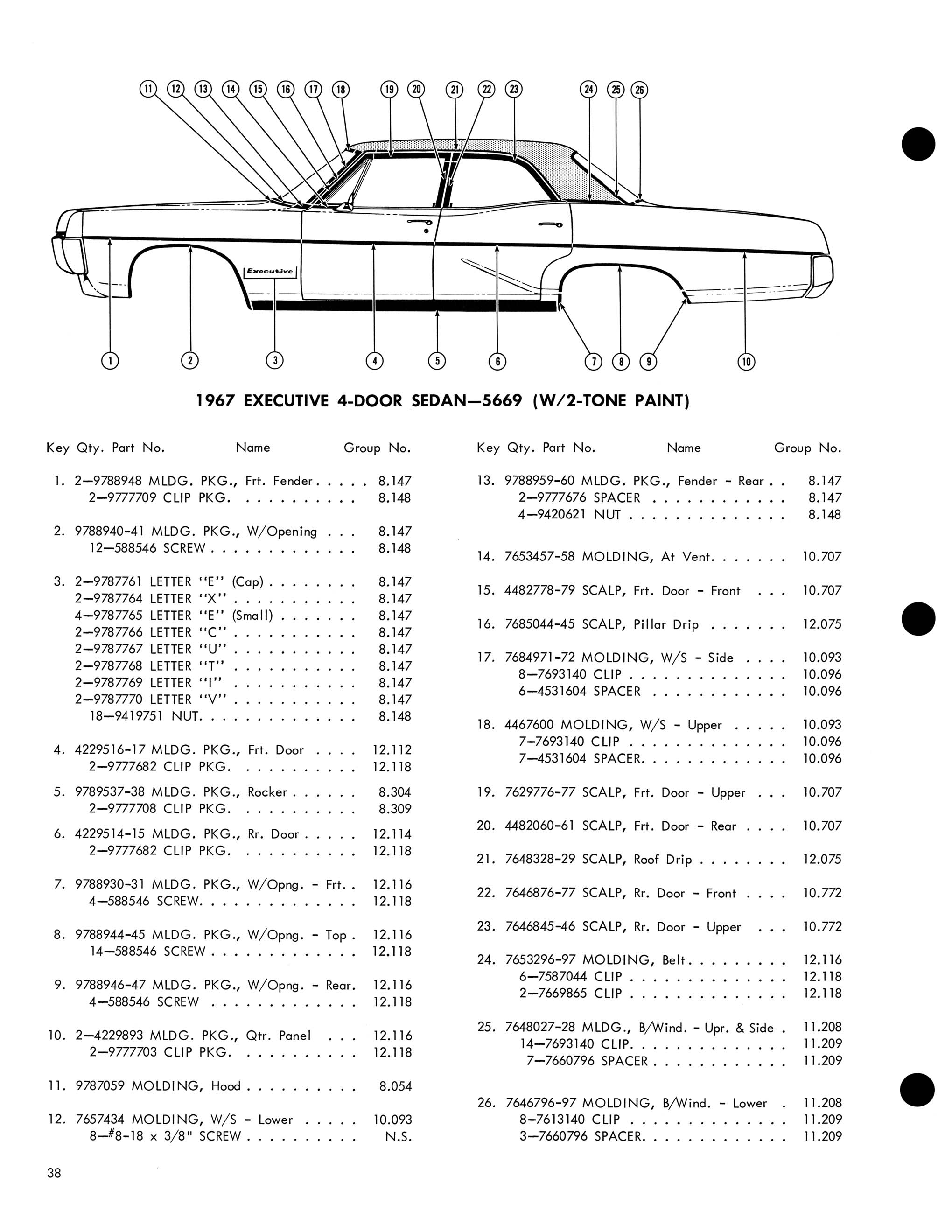 1967 Pontiac Molding and Clip Catalog-38
