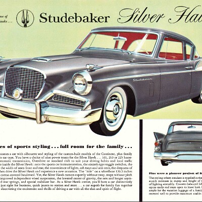 1958 Studebaker Hawk Data Sheet